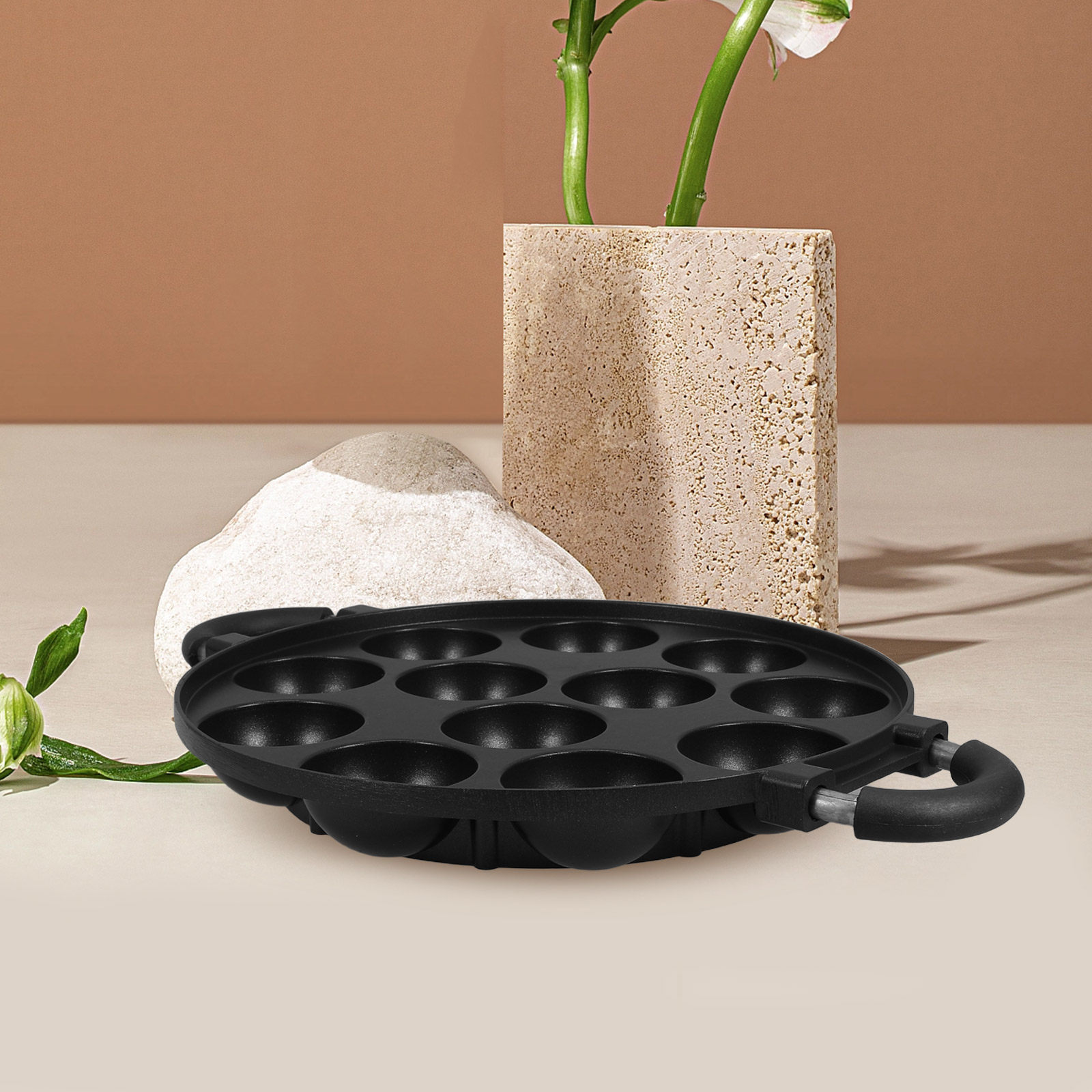 12-Hole Takoyaki Pan Nonstick  - đánh giá và giá Takoyaki Grill Plate