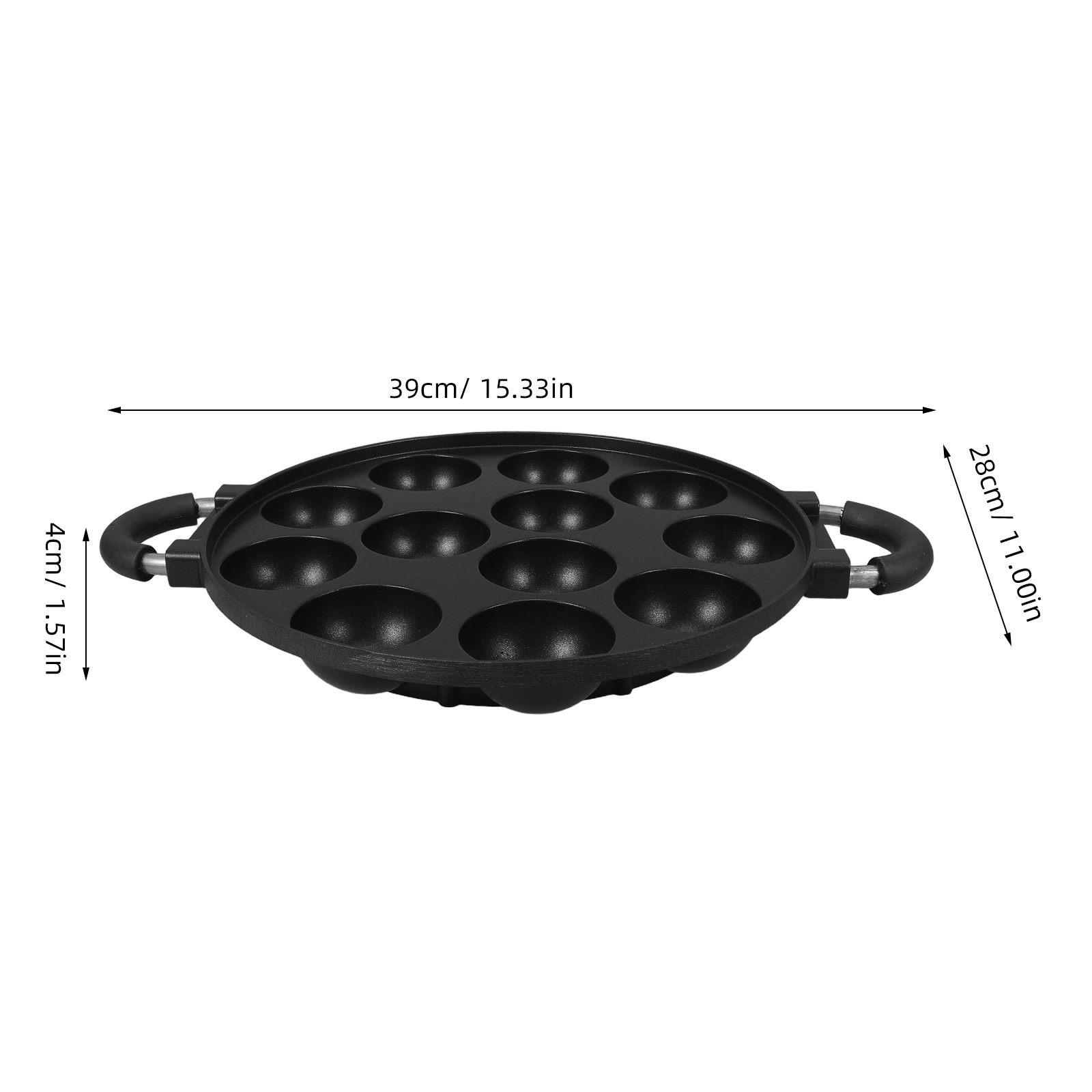 12-Hole Takoyaki Pan Nonstick  - đánh giá và giá Takoyaki Grill Plate