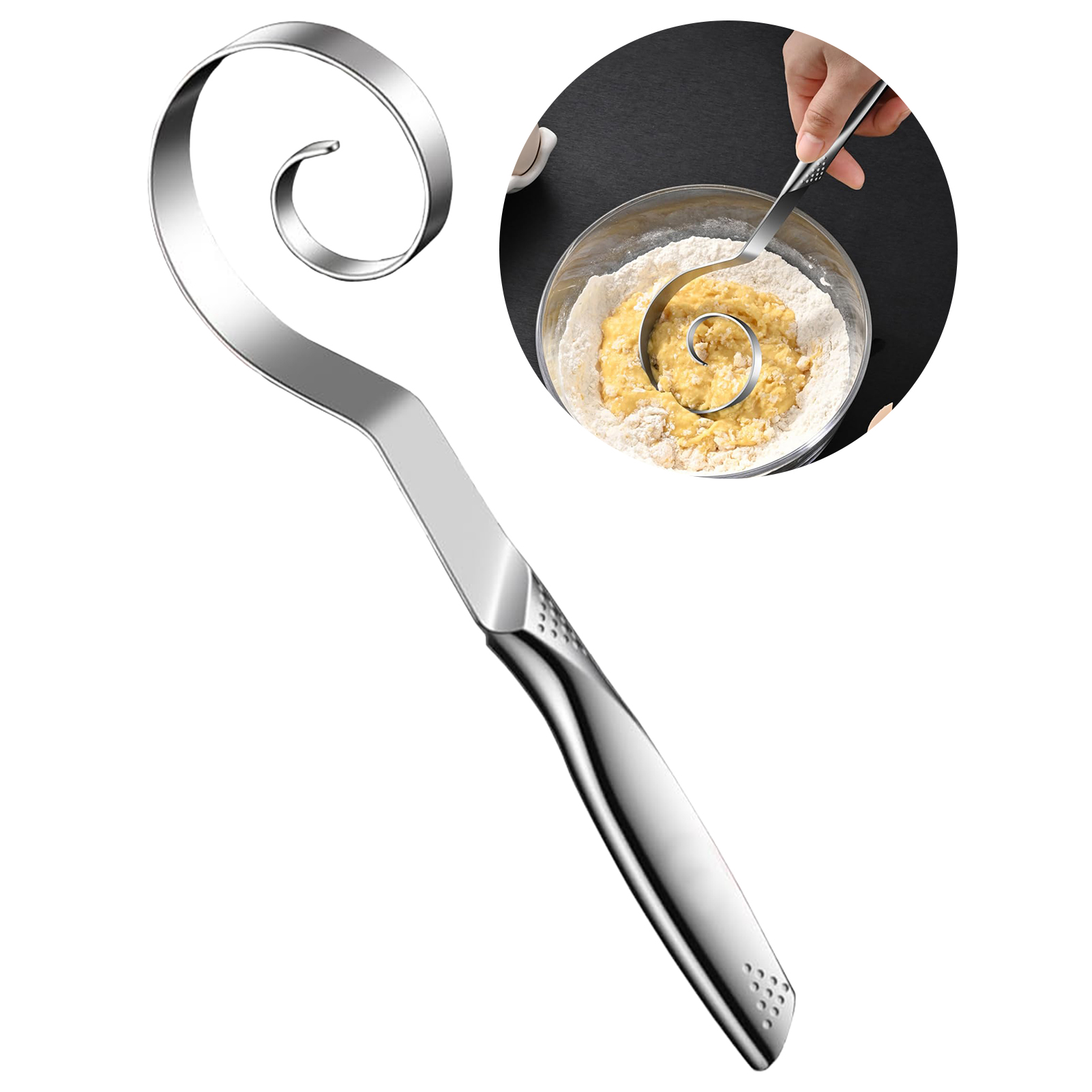 Portable Seamless Dough Whisk  - đánh giá và giá Danish Pancake Pan